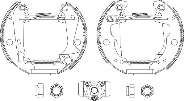 Textar 84029400 - Комплект тормозных колодок, барабанные autospares.lv