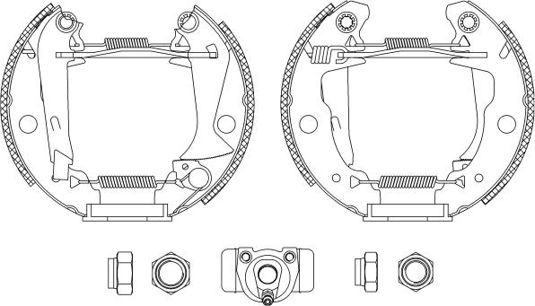 Textar 84029401 - Комплект тормозных колодок, барабанные autospares.lv