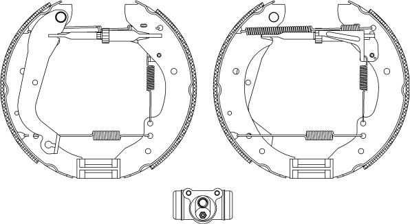 Textar 83044300 - Комплект тормозных колодок, барабанные autospares.lv