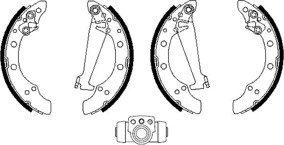 Textar 83044704 - Комплект тормозных колодок, барабанные autospares.lv