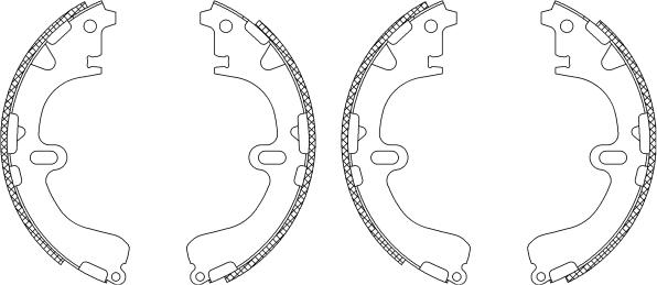 Textar 83043100 - Комплект тормозных колодок, барабанные autospares.lv