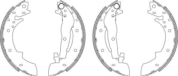 Textar 83030404 - Комплект тормозных колодок, барабанные autospares.lv