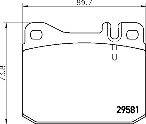 Textar 2958103 - Тормозные колодки, дисковые, комплект autospares.lv