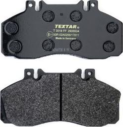 Textar 2906504 - Тормозные колодки, дисковые, комплект autospares.lv