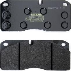 Textar 2906705 - Тормозные колодки, дисковые, комплект autospares.lv