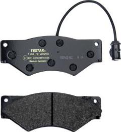 Textar 2900102 - Тормозные колодки, дисковые, комплект autospares.lv