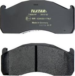 Textar 2915102 - Тормозные колодки, дисковые, комплект autospares.lv