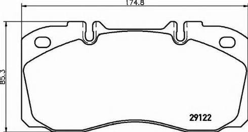 Textar 2912271 - Тормозные колодки, дисковые, комплект autospares.lv