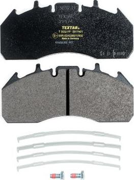 Textar 2917401 - Тормозные колодки, дисковые, комплект autospares.lv