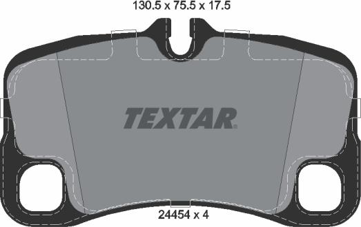 Textar 2445401 - Тормозные колодки, дисковые, комплект autospares.lv