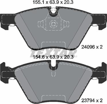 Textar 2409681 - Тормозные колодки, дисковые, комплект autospares.lv