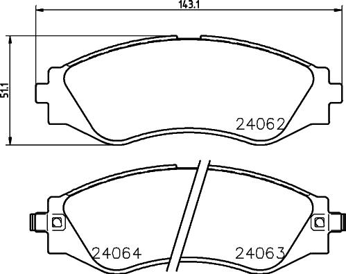 Textar 2406204 - Тормозные колодки, дисковые, комплект autospares.lv