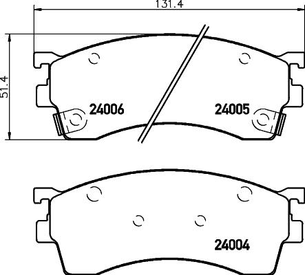 Textar 2400501 - Тормозные колодки, дисковые, комплект autospares.lv