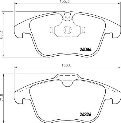 Textar 2408403 - Тормозные колодки, дисковые, комплект autospares.lv