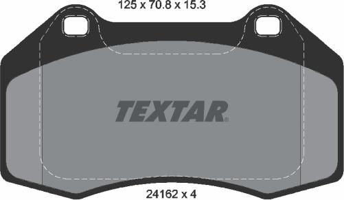 Textar 2416201 - Тормозные колодки, дисковые, комплект autospares.lv