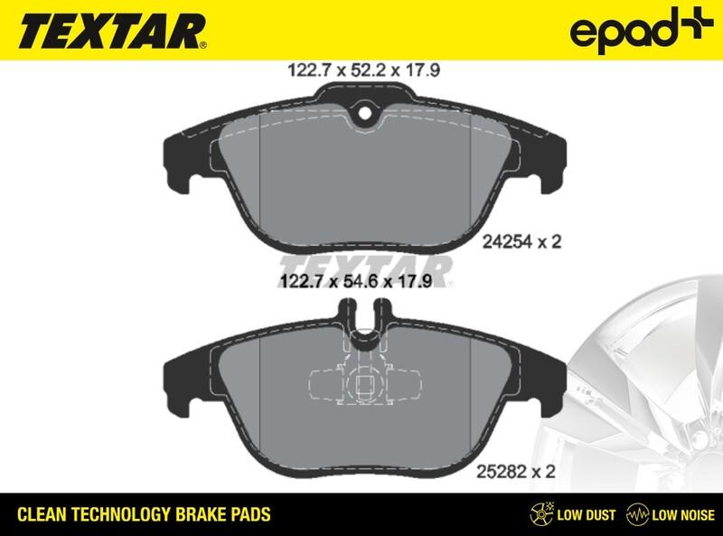 Textar 2425401CP - Тормозные колодки, дисковые, комплект autospares.lv