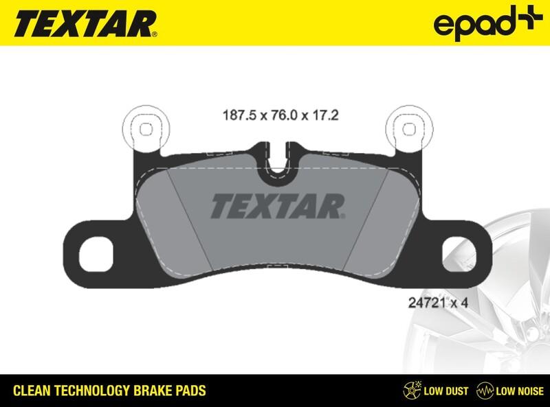 Textar 2472101CP - Тормозные колодки, дисковые, комплект autospares.lv