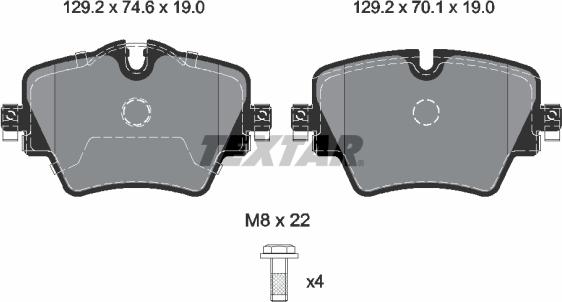 Textar 2561705 - Тормозные колодки, дисковые, комплект autospares.lv