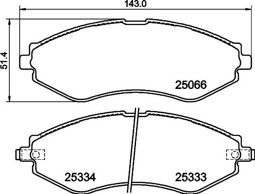 Textar 2506601 - Тормозные колодки, дисковые, комплект autospares.lv