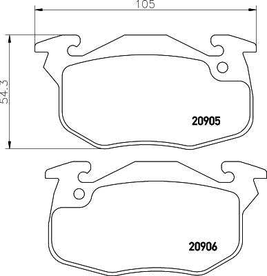 Textar 2090609 - Тормозные колодки, дисковые, комплект autospares.lv