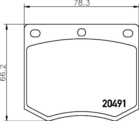 Textar 2049105 - Тормозные колодки, дисковые, комплект autospares.lv