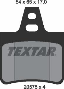 Textar 2057511 - Тормозные колодки, дисковые, комплект autospares.lv