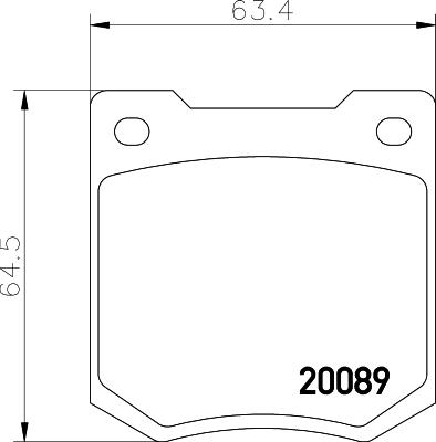 Textar 2008901 - Тормозные колодки, дисковые, комплект autospares.lv