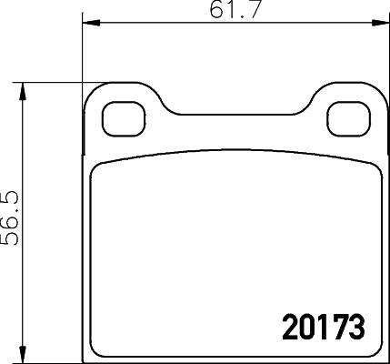 Textar 2017301 - Тормозные колодки, дисковые, комплект autospares.lv