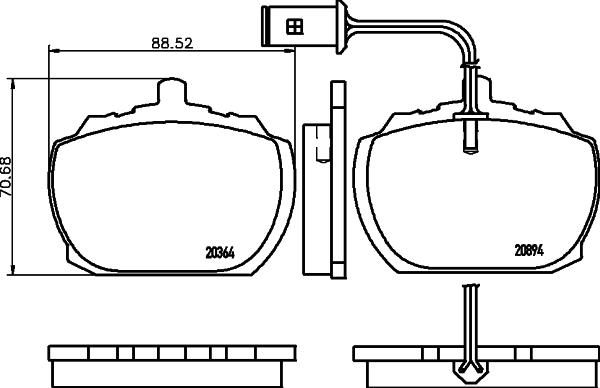 Textar 2089402 - Тормозные колодки, дисковые, комплект autospares.lv