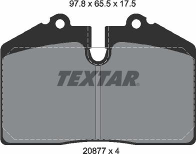 Textar 2087709 - Тормозные колодки, дисковые, комплект autospares.lv