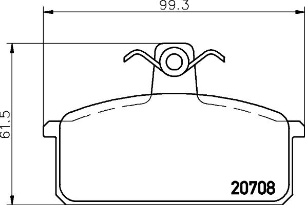 Textar 2070801 - Тормозные колодки, дисковые, комплект autospares.lv