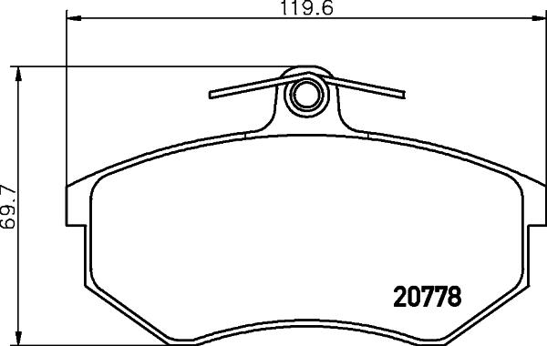 Textar 2077801 - Тормозные колодки, дисковые, комплект autospares.lv