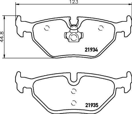 Textar 2193411 - Тормозные колодки, дисковые, комплект autospares.lv