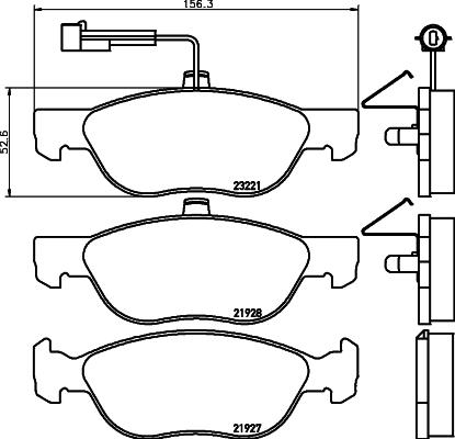 Textar 2192802 - Тормозные колодки, дисковые, комплект autospares.lv