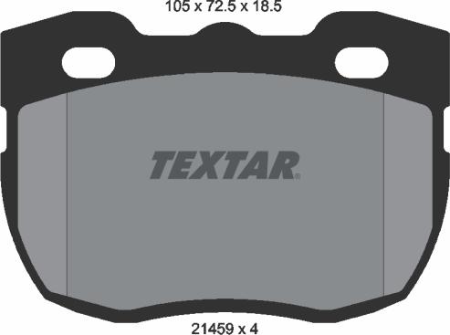 Textar 2145901 - Тормозные колодки, дисковые, комплект autospares.lv