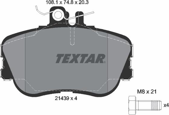 Textar 89011000 - Дисковый тормозной механизм, комплект autospares.lv