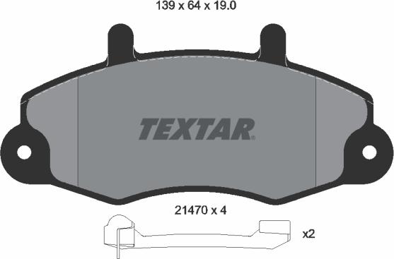 Textar 89002900 - Дисковый тормозной механизм, комплект autospares.lv