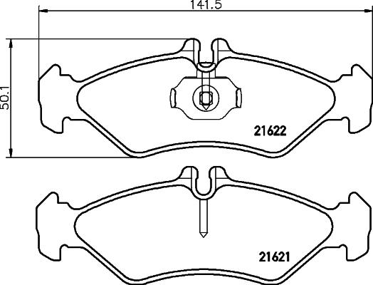 Textar 2162102 - Тормозные колодки, дисковые, комплект autospares.lv