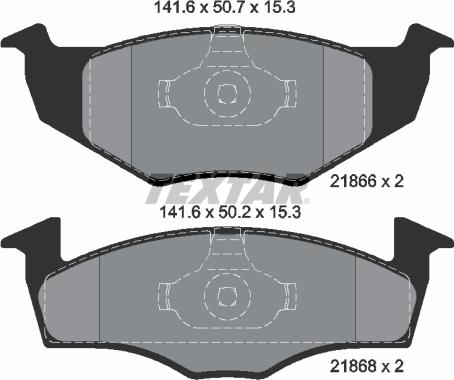 Textar 2186601 - Тормозные колодки, дисковые, комплект autospares.lv