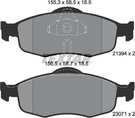 Textar 2139408 - Тормозные колодки, дисковые, комплект autospares.lv