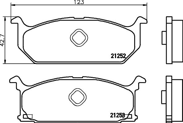 Textar 2125202 - Тормозные колодки, дисковые, комплект autospares.lv