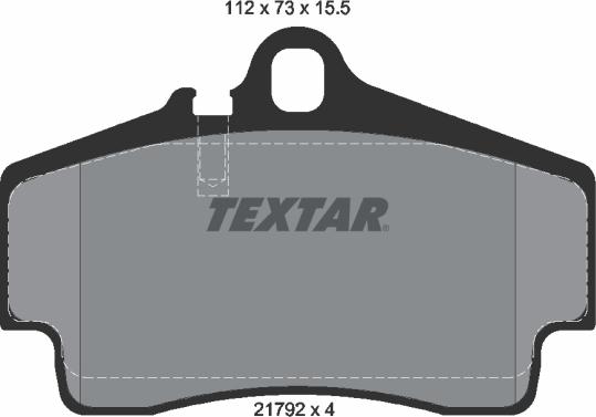 Textar 2179203 - Тормозные колодки, дисковые, комплект autospares.lv