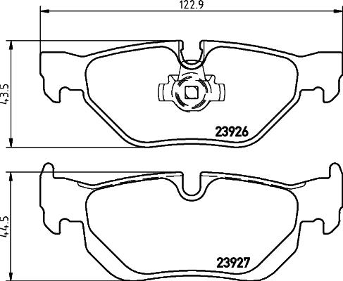 Textar 2392601 - Тормозные колодки, дисковые, комплект autospares.lv