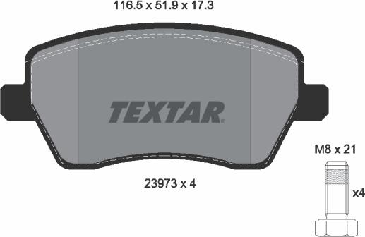 Textar 89008500 - Дисковый тормозной механизм, комплект autospares.lv