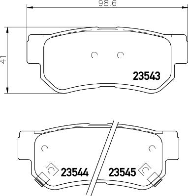 Textar 2354305 - Тормозные колодки, дисковые, комплект autospares.lv