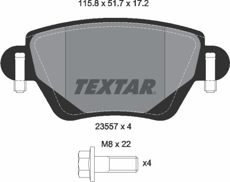 Textar 89007100 - Дисковый тормозной механизм, комплект autospares.lv