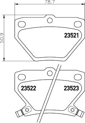 Textar 2352104 - Тормозные колодки, дисковые, комплект autospares.lv