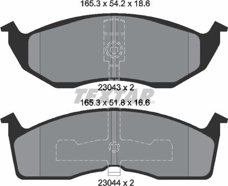 Textar 89013200 - Дисковый тормозной механизм, комплект autospares.lv