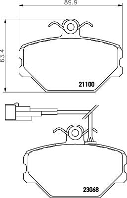 Textar 2306801 - Тормозные колодки, дисковые, комплект autospares.lv