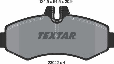 Textar 2302201 - Тормозные колодки, дисковые, комплект autospares.lv